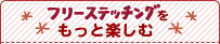 �t���[�X�e�b�`���O�������Ɗy����