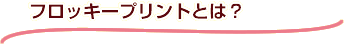 フロッキープリンととは？
