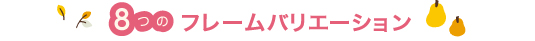 8�̃t���[���o���G�[�V����