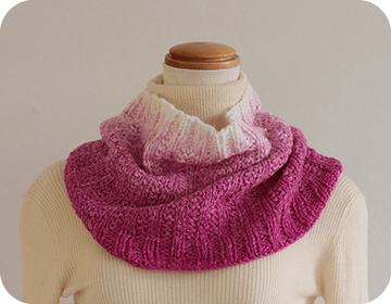 フロート模様のスヌード