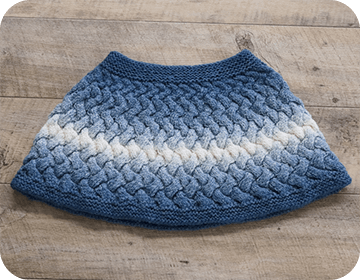 アランニットのケープ