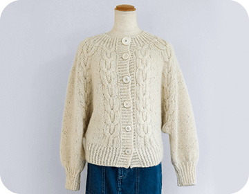 丸ヨークカーディガン