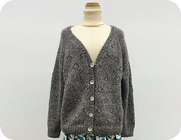 トップダウンで編む ベーシックカーディガン