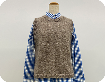 「匠」輪針-Sで編む シンプルベスト