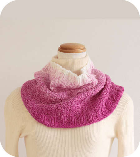 フロート模様のスヌード