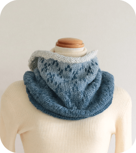 編み込みスヌード