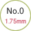 No.0 1.75mm