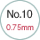 No.10 0.75mm