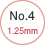 No.4 1.25mm