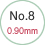 No.8 0.90mm