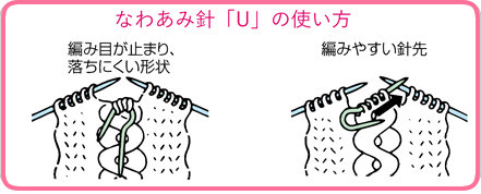 なわあみ針「U」の使い方