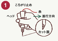 針の刺し方・1