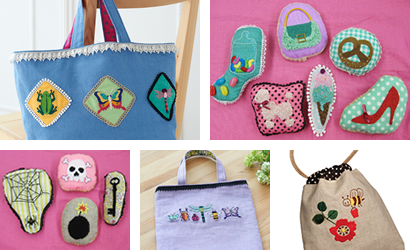 フリーステッチング作品例