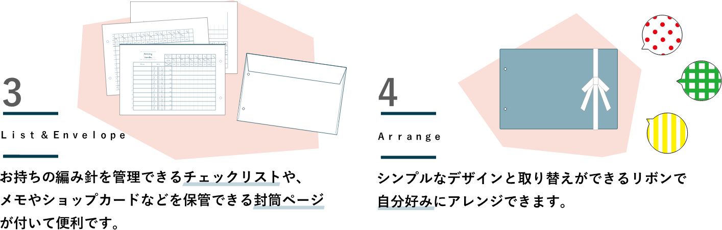 クロバーニッティングノートの特長
